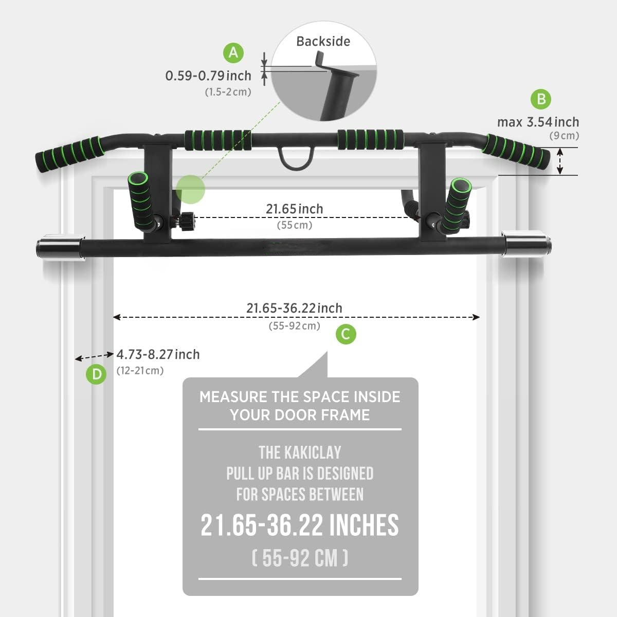 Pull Up Bar Doorframe - Barra de dominadas Wellshow Sport para