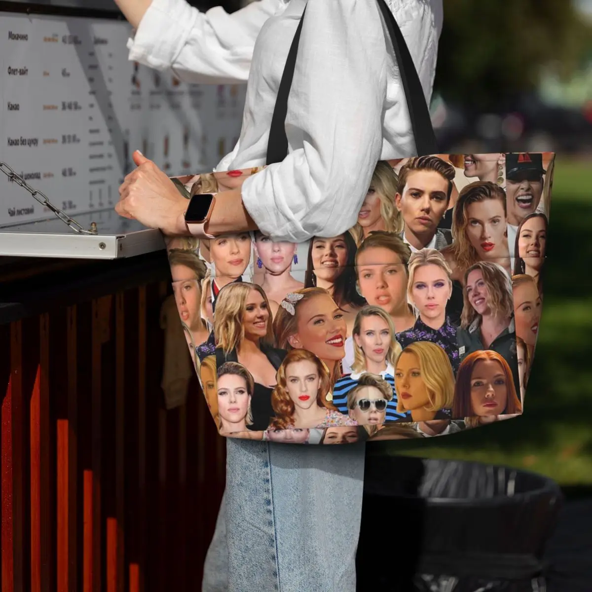 Yoga Fitness Photos - Bolso de mano con collage de
