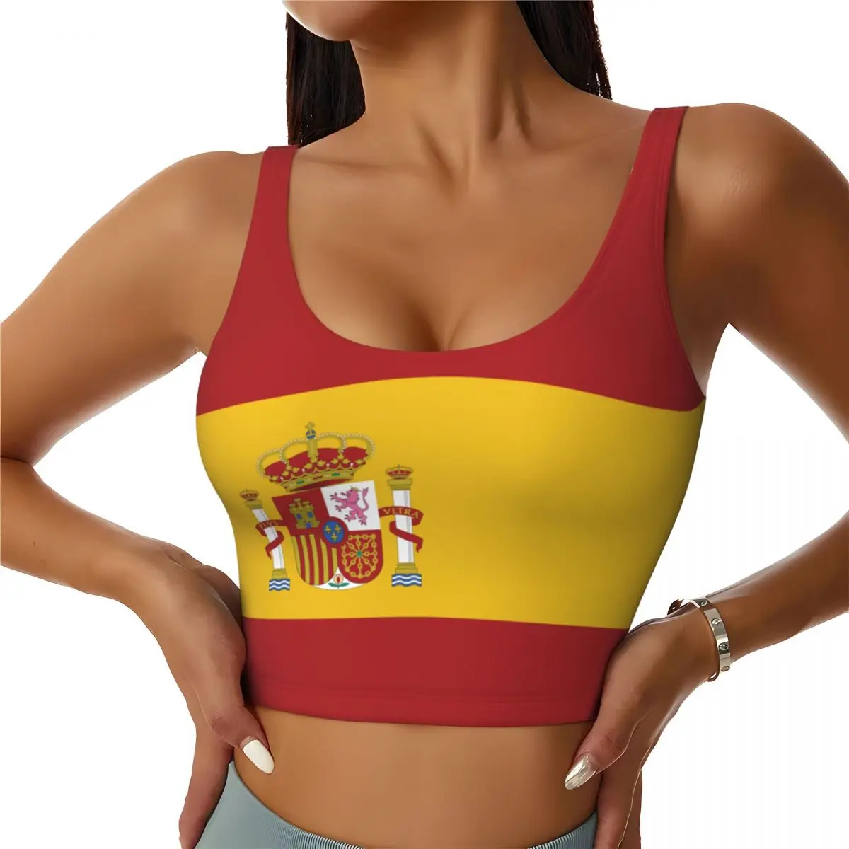 Yoga En Fitness - Tops básicos con bandera de España