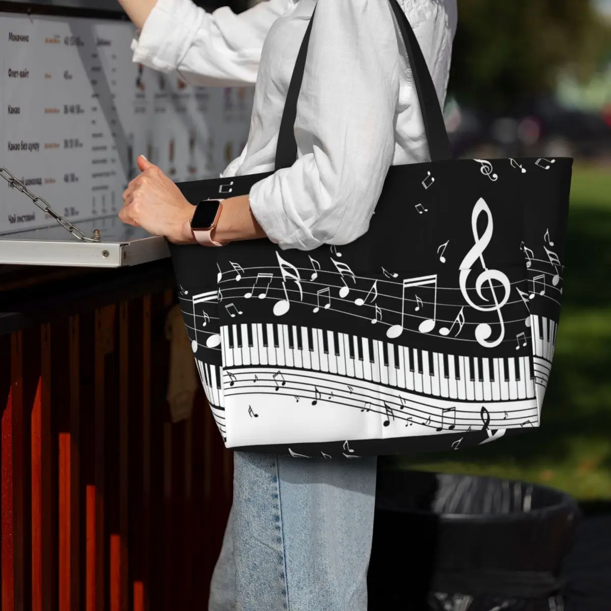 Bolso de playa con diseño de t - Yoga Fitness Music reseña y precio