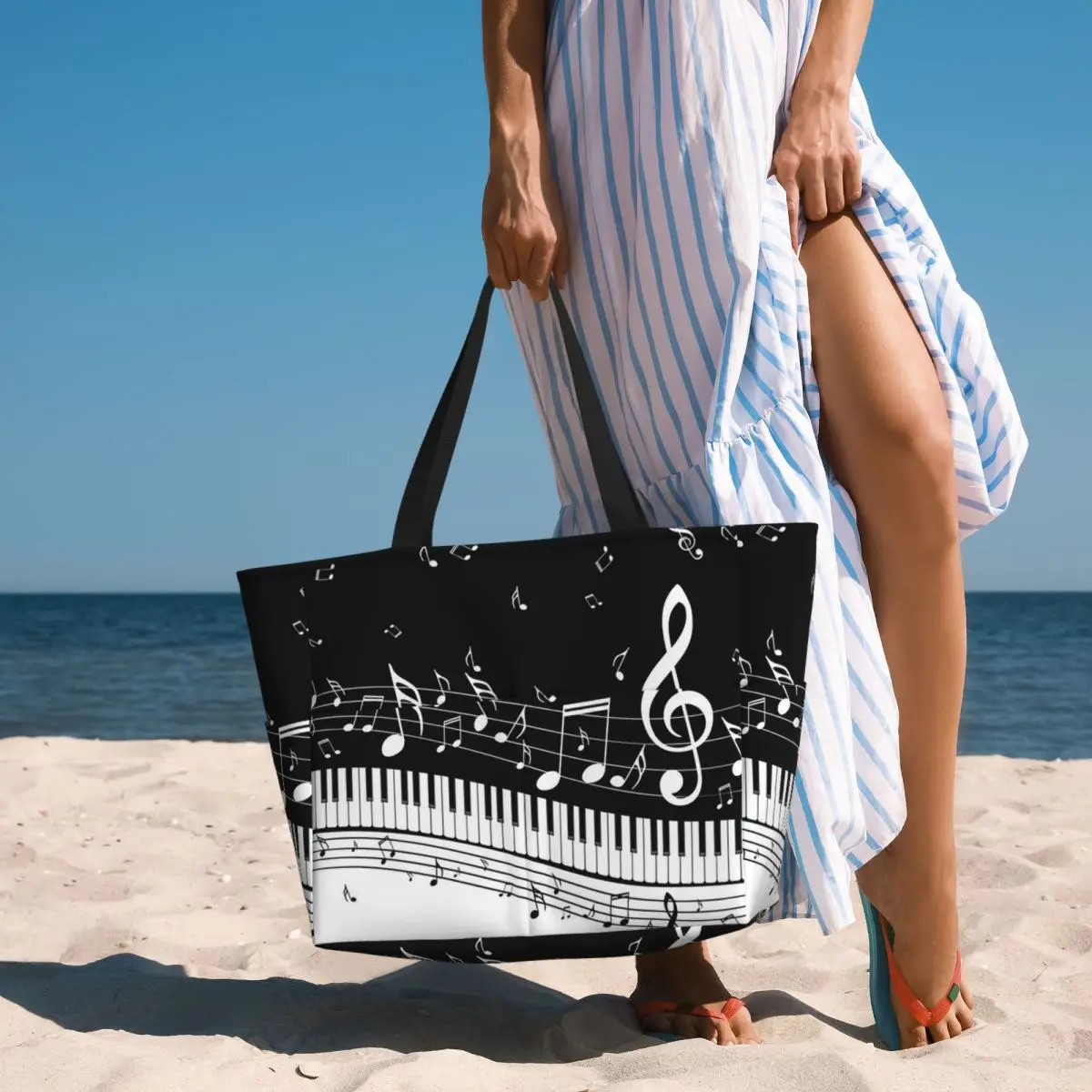 Bolso de playa con diseño de t - Yoga Fitness Music reseña y precio