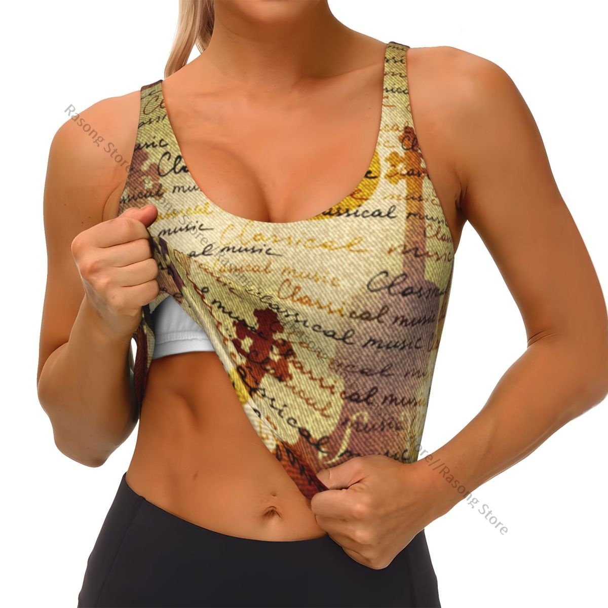 Sujetador deportivo para mujer - Yoga Fitness Music reseña y precio
