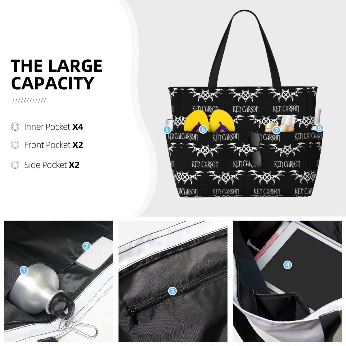 Bolso de mano grande para muje - Yoga Fitness Merch reseña y precio