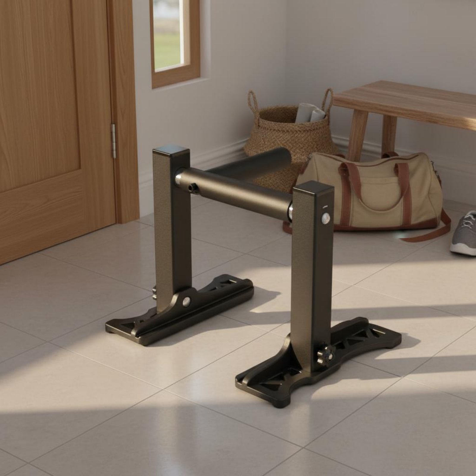 2 Piezas Soporte Ajustable par - Pull Up Bar Doorframe reseña y precio
