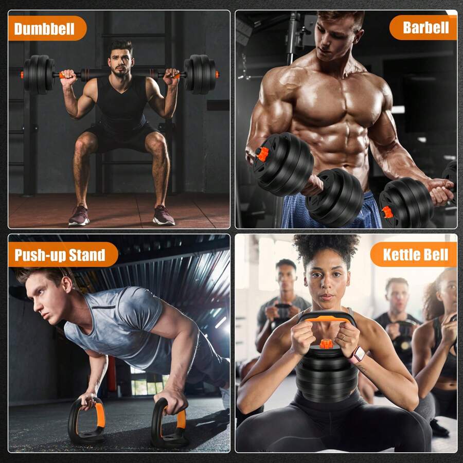 Juego de Mancuernas Ajustables - Kettlebell reseña y precio