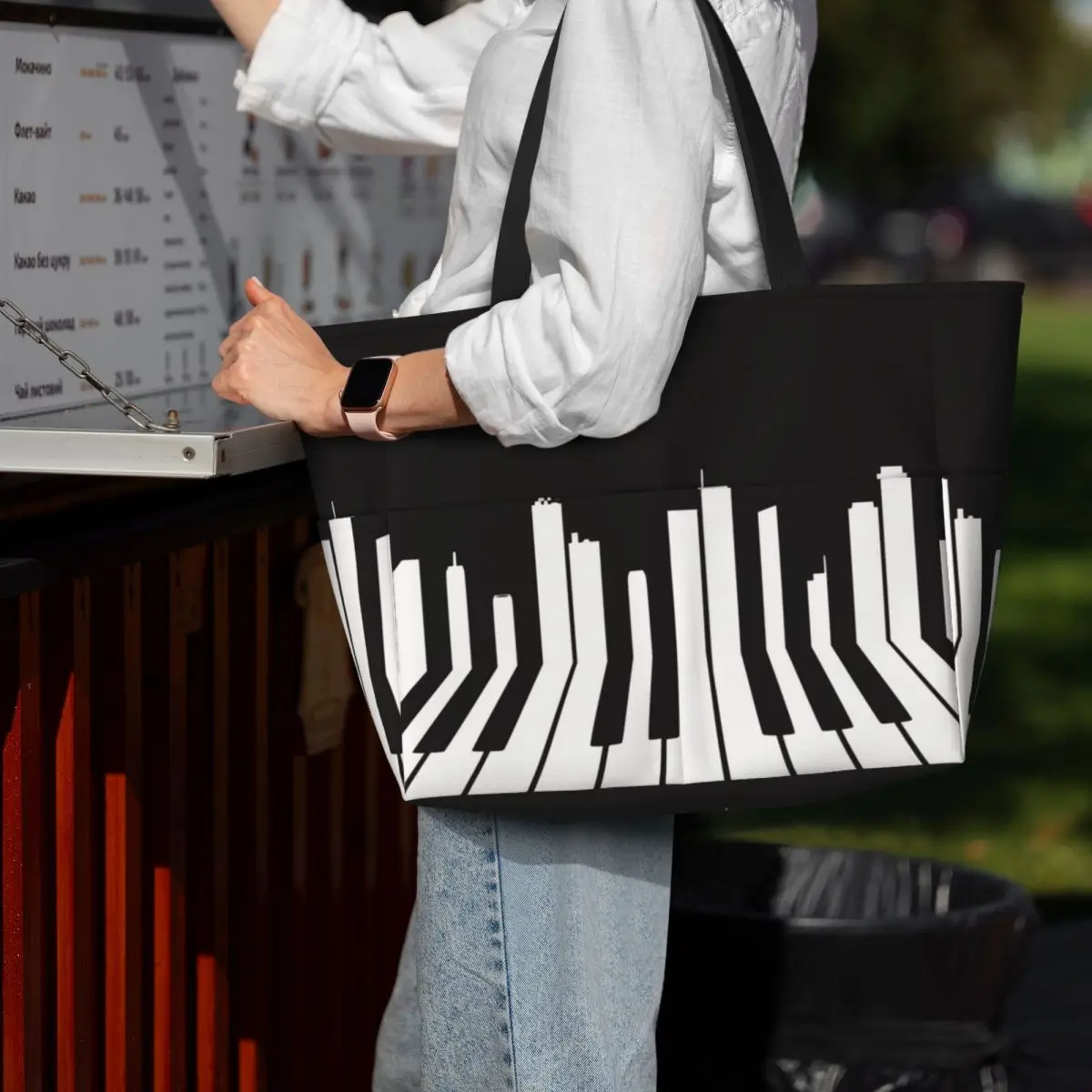 Bolso de mano Piano City Music - Yoga Fitness Music reseña y precio