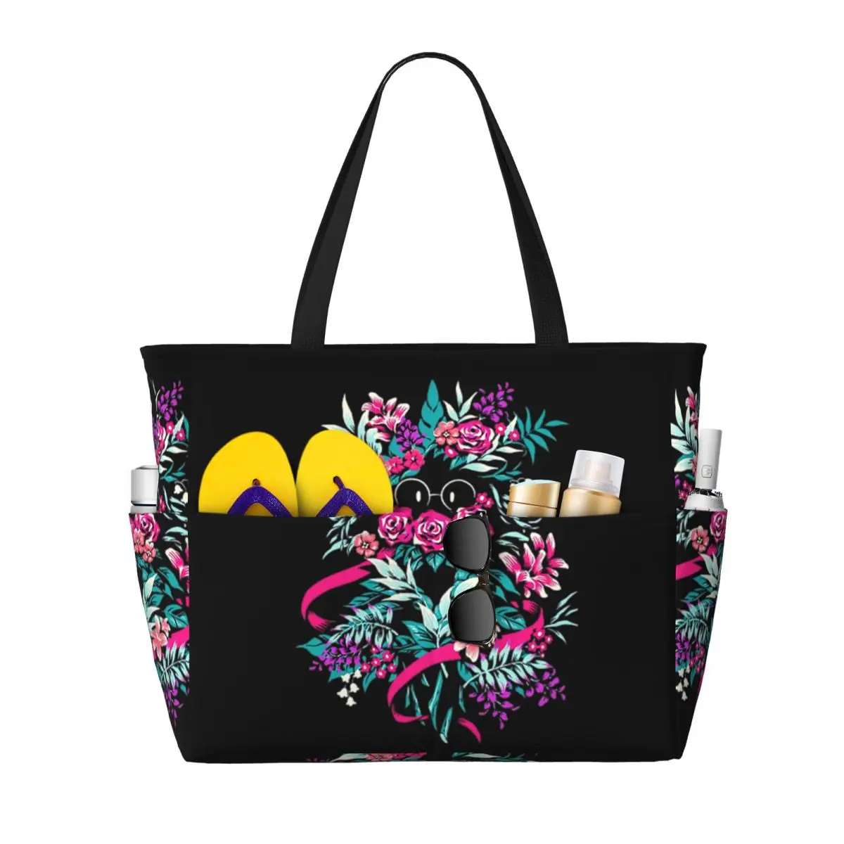 Bolsa de Playa Floral Ralsei d - Yoga Fitness Merch reseña y precio