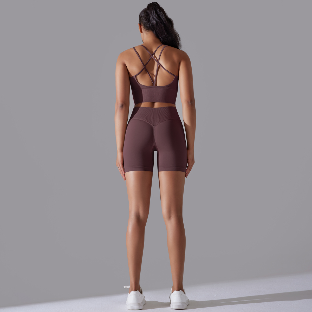 Conjuntos de Yoga sexys para m - Yoga Fitness Kleidung reseña y precio
