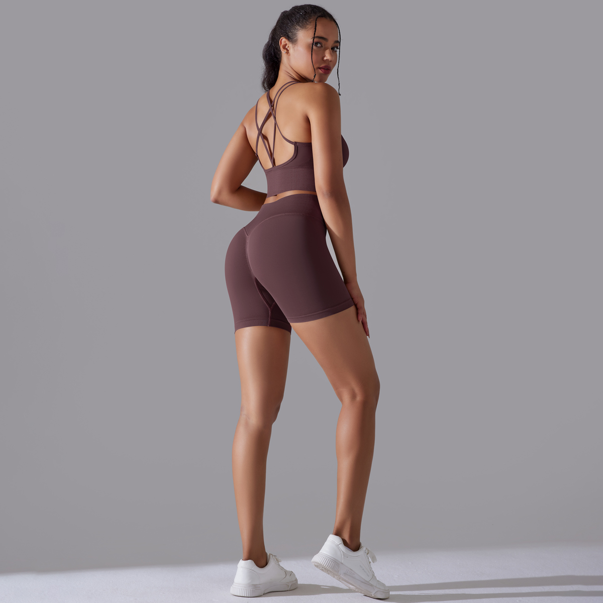 Conjuntos de Yoga sexys para m - Yoga Fitness Kleidung reseña y precio
