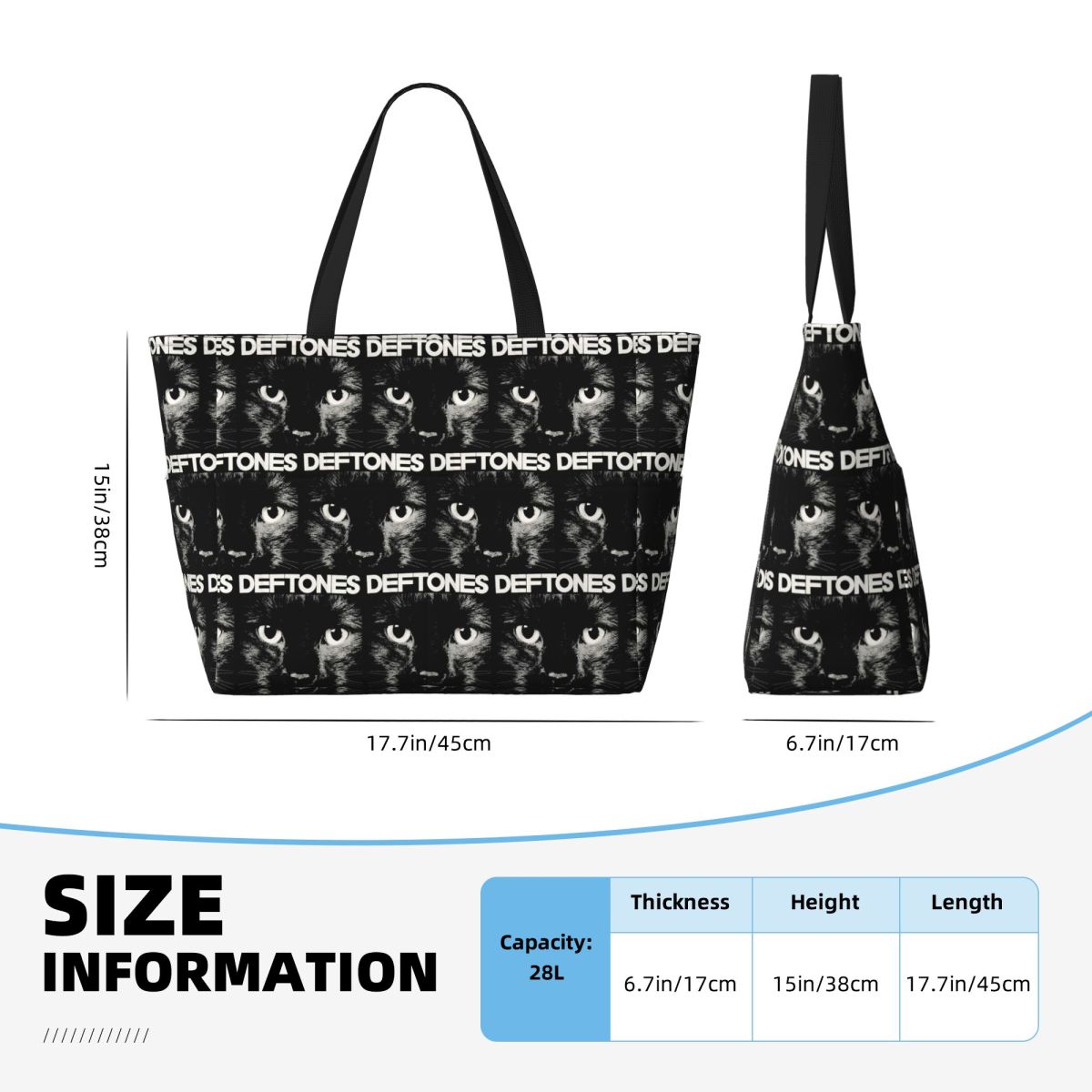 Bolsa de Playa Deftones Music  - Yoga Fitness Music reseña y precio