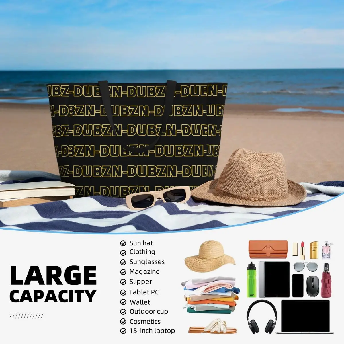 N-Dubz Merch NDubz Logo Beach  - Yoga Fitness Merch reseña y precio