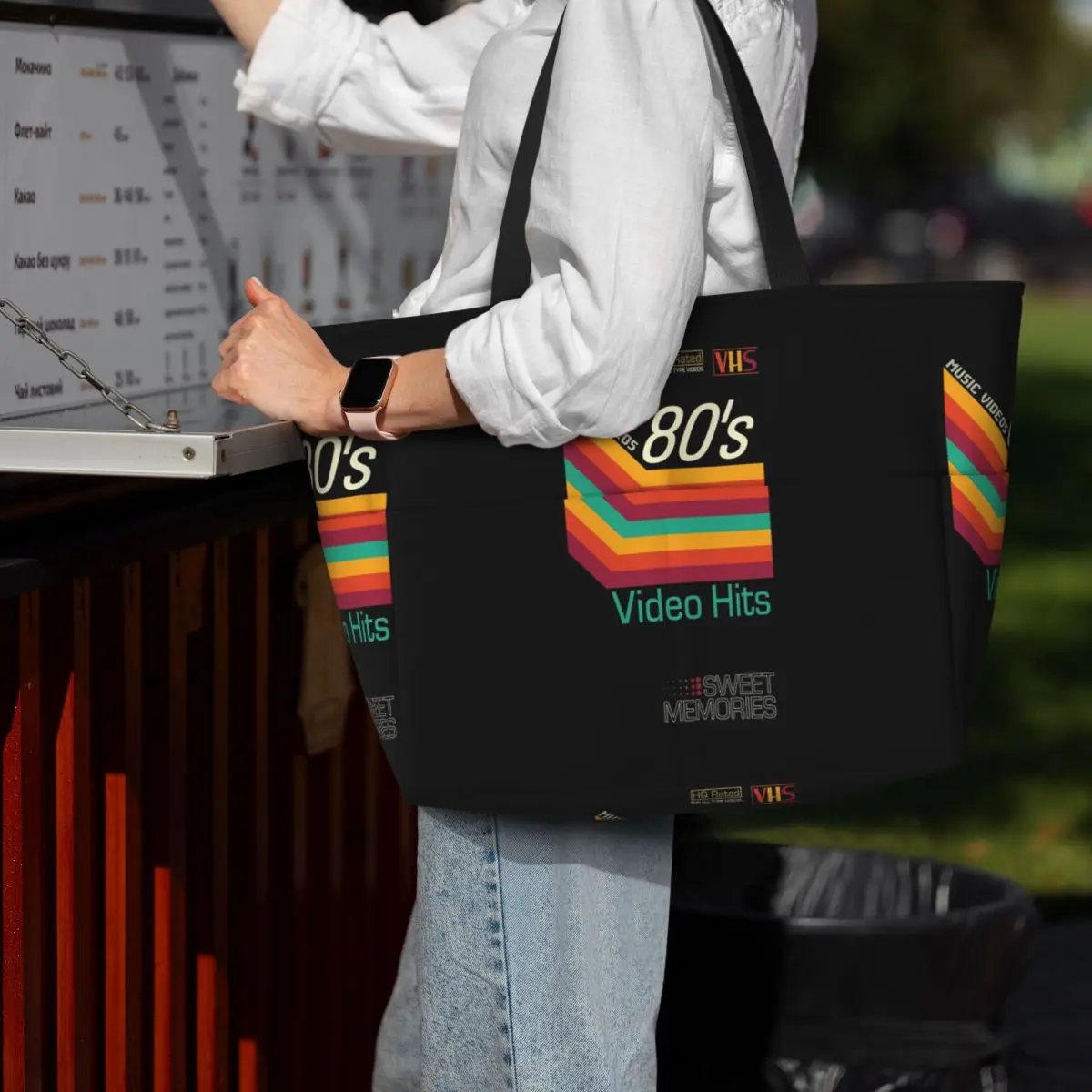 Bolsa de playa con diseño de c - Yoga Fitness Music reseña y precio