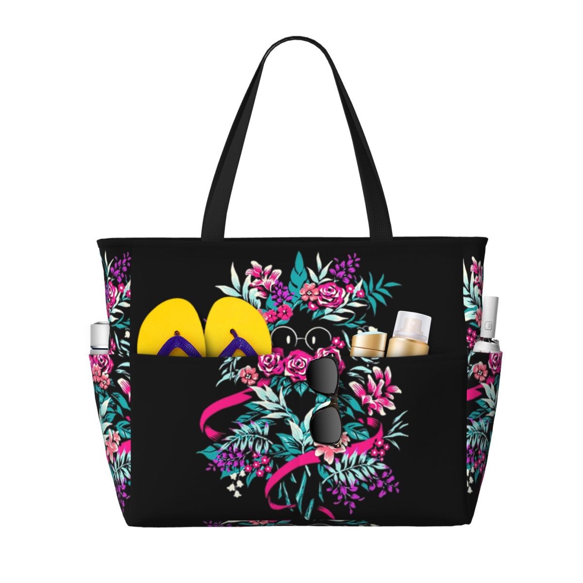 Bolsa de Playa Floral Ralsei d - Yoga Fitness Merch reseña y precio