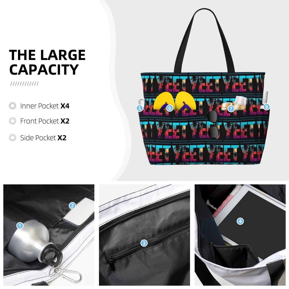 Bolsa de Playa Coconut Photo J - Yoga Fitness Photos reseña y precio