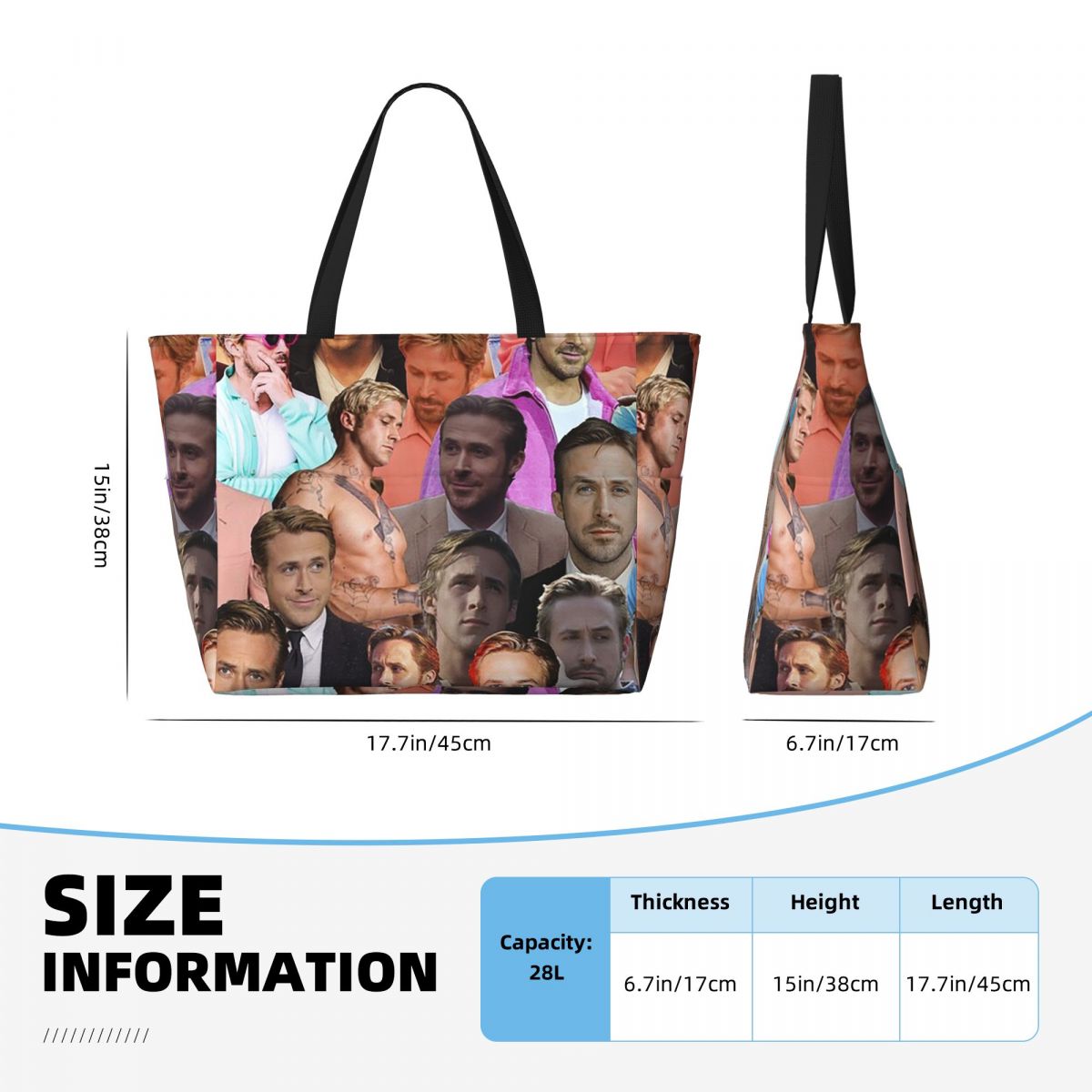 Bolso de mano con collage de f - Yoga Fitness Photos reseña y precio