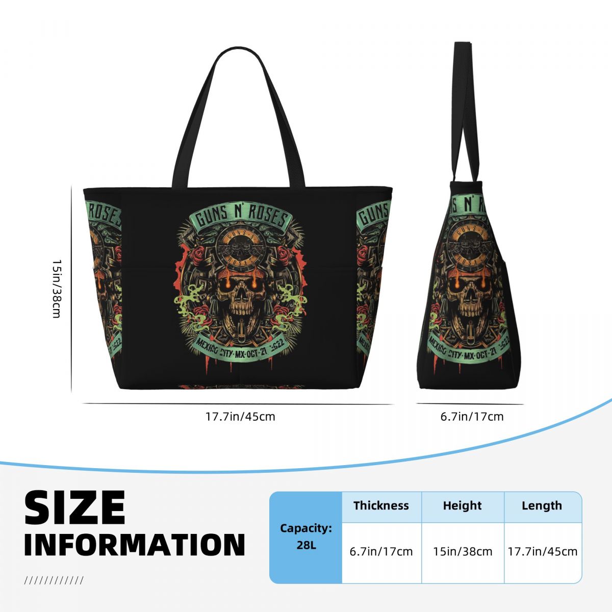 Guns N Roses Sable de luz Merc - Yoga Fitness Merch reseña y precio