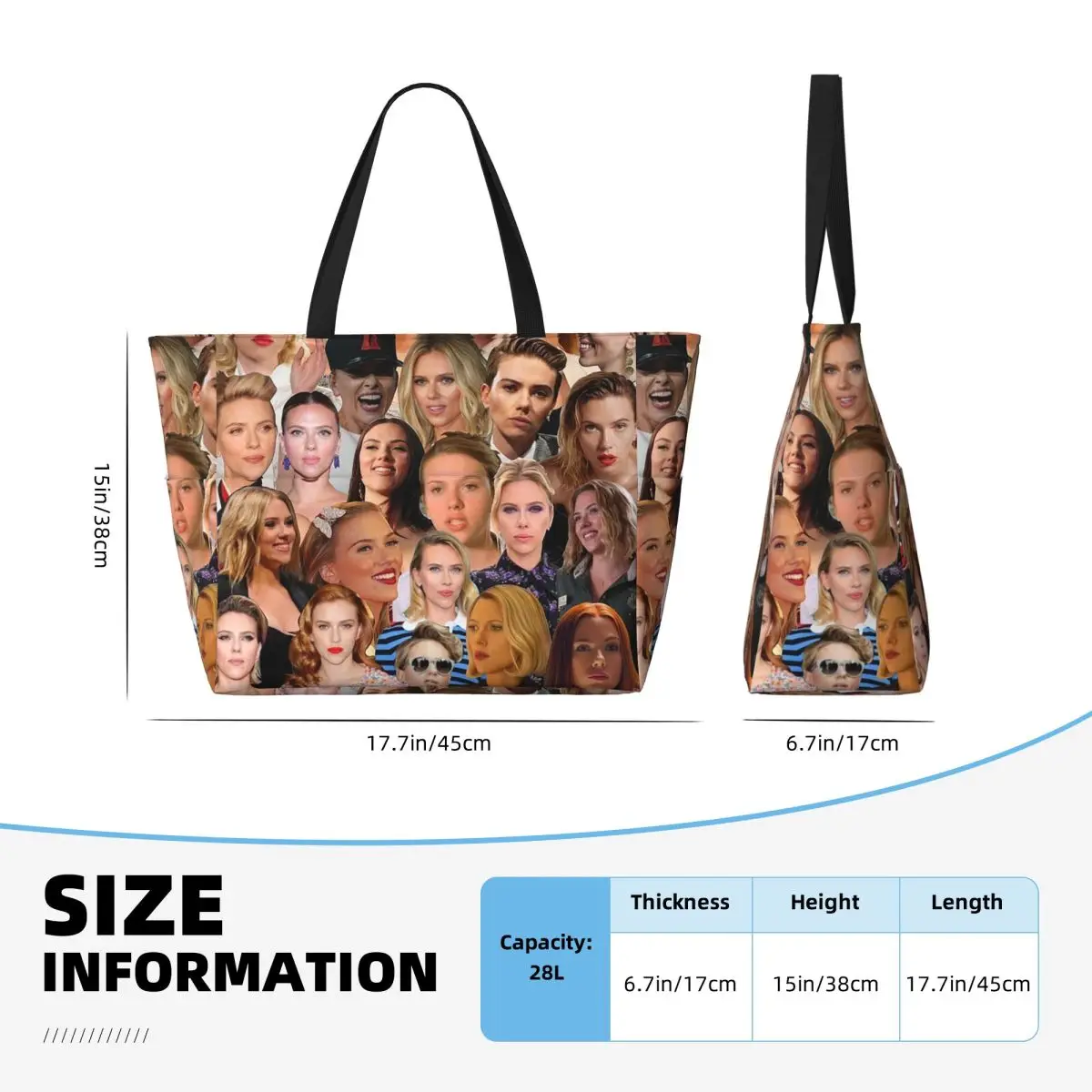 Bolso de mano con collage de f - Yoga Fitness Photos reseña y precio