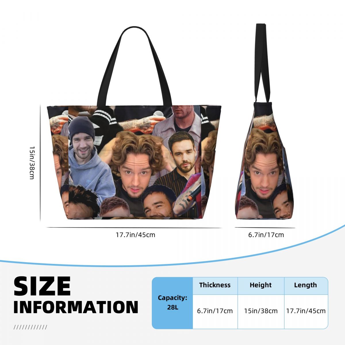 Bolso de mano con collage de f - Yoga Fitness Photos reseña y precio