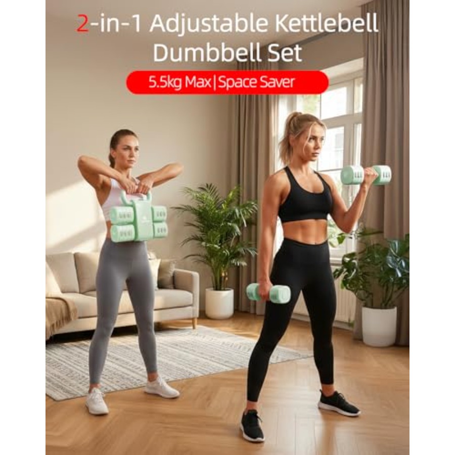 Set de mancuernas para gimnasi - Kettlebell reseña y precio