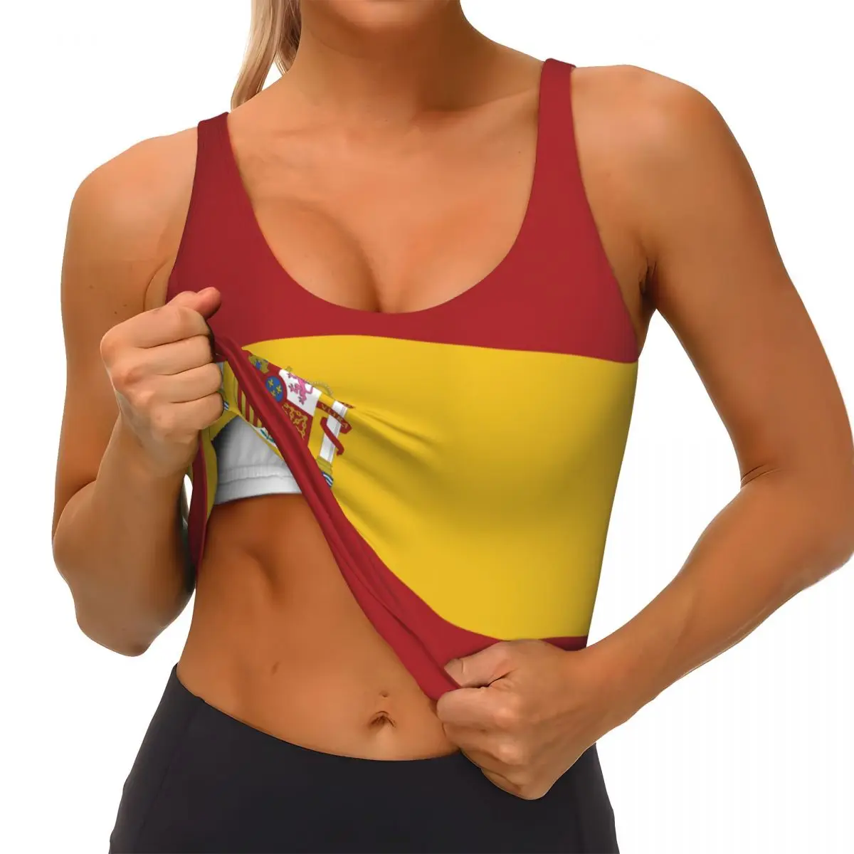 Tops básicos con bandera de Es - Yoga En Fitness reseña y precio