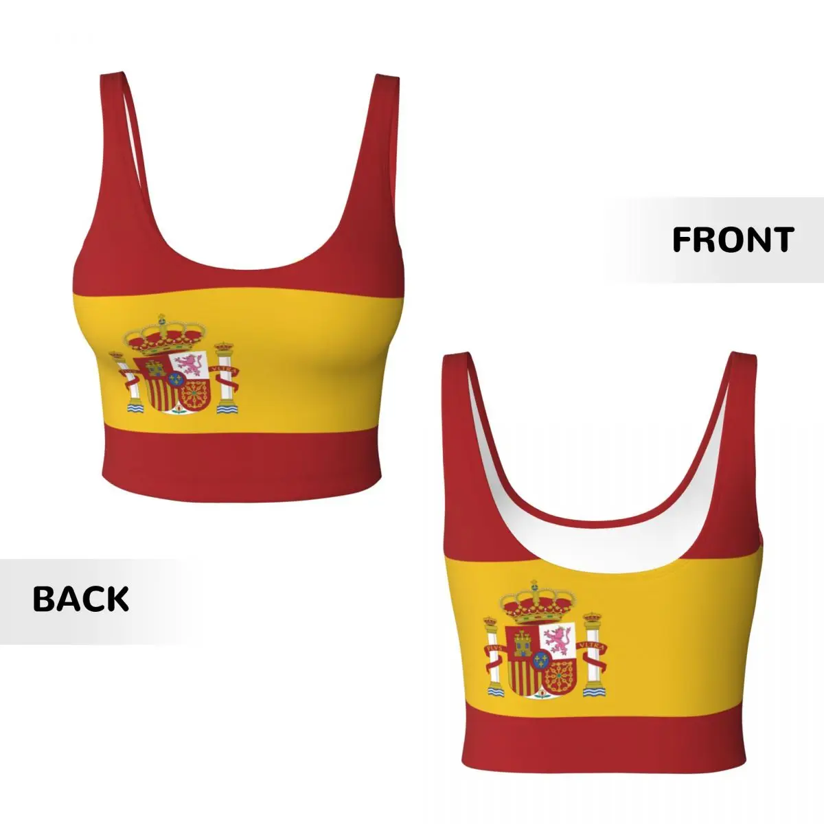 Tops básicos con bandera de Es - Yoga En Fitness reseña y precio