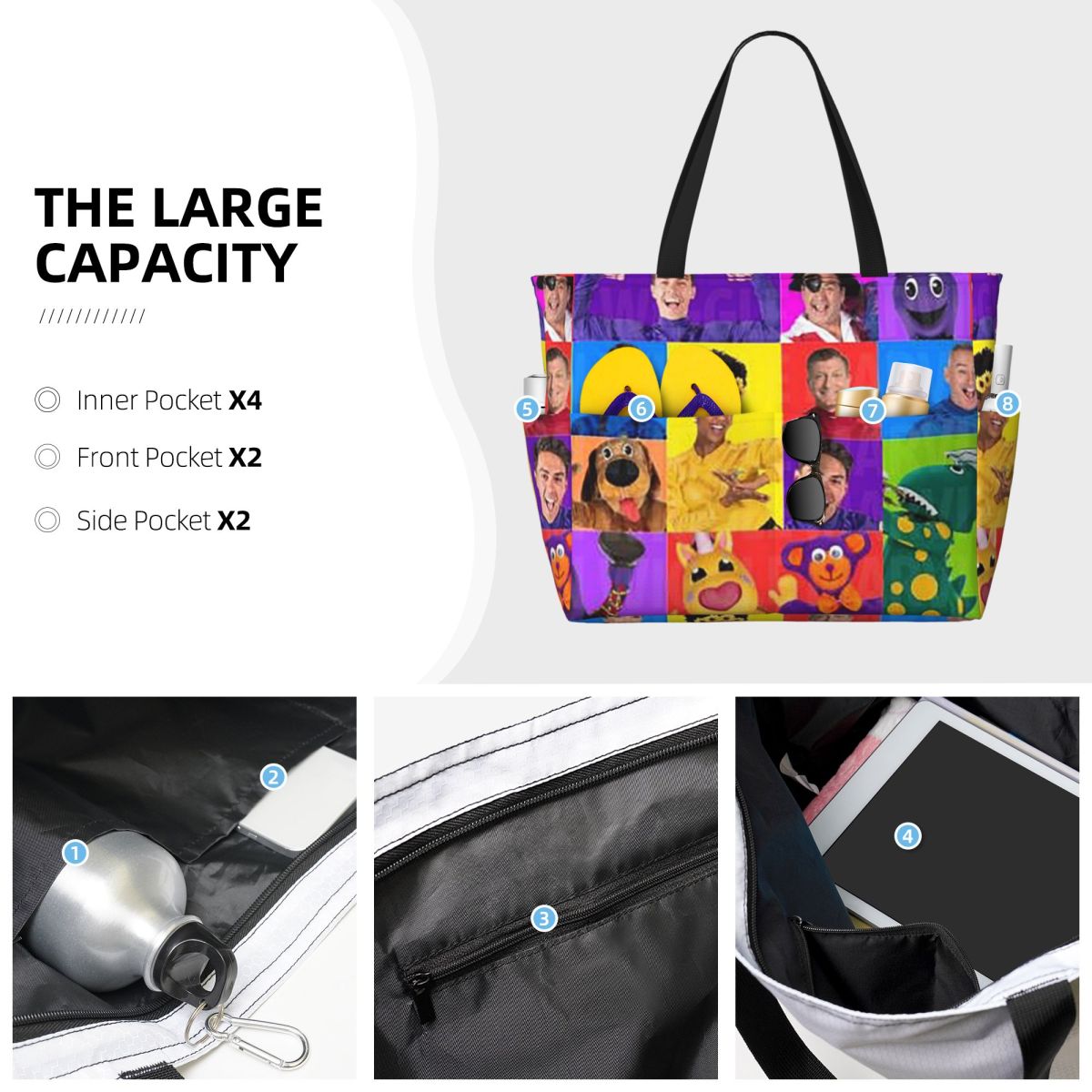 Bolsa de playa The Wiggles Tv  - Yoga Fitness Music reseña y precio